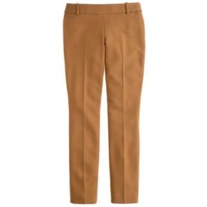 J. Crew Minnie Pant in Camel Bi-Stretch Wool